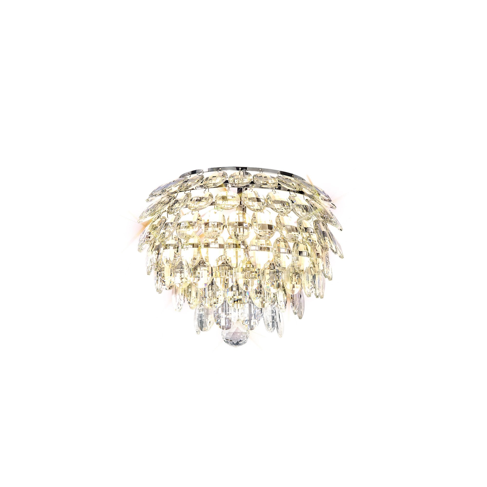 IL32828 Coniston Wall Lamp 2 Light E14 Polished Chrome/Crystal