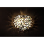 IL32828 Coniston Wall Lamp 2 Light E14 Polished Chrome/Crystal