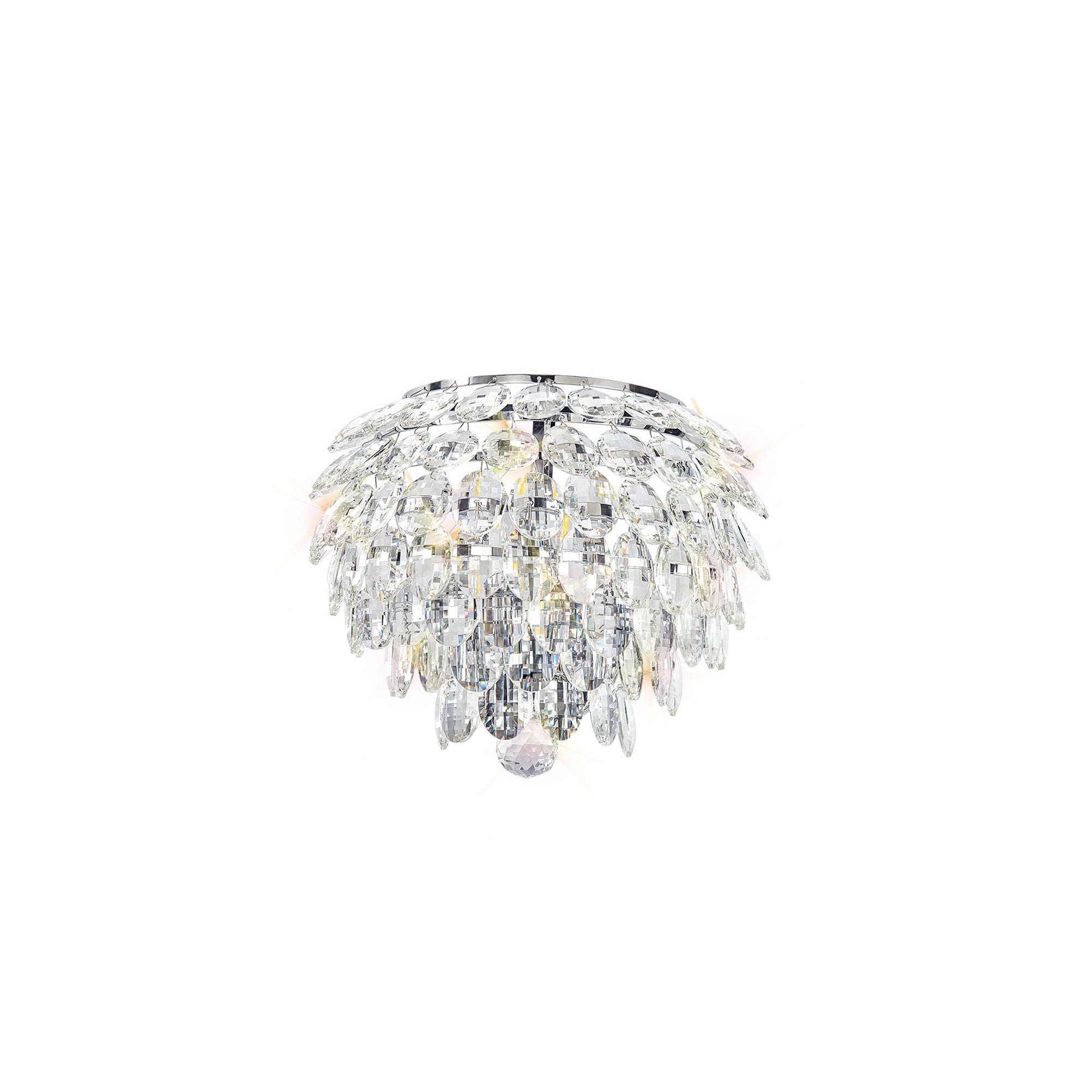 IL32828 Coniston Wall Lamp 2 Light E14 Polished Chrome/Crystal