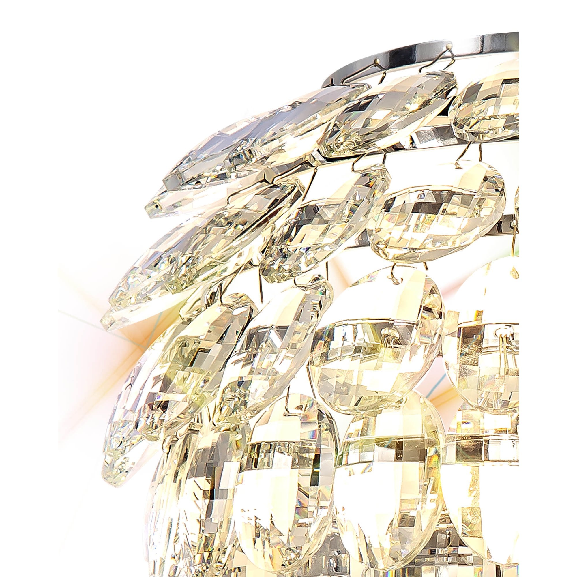 IL32828 Coniston Wall Lamp 2 Light E14 Polished Chrome/Crystal