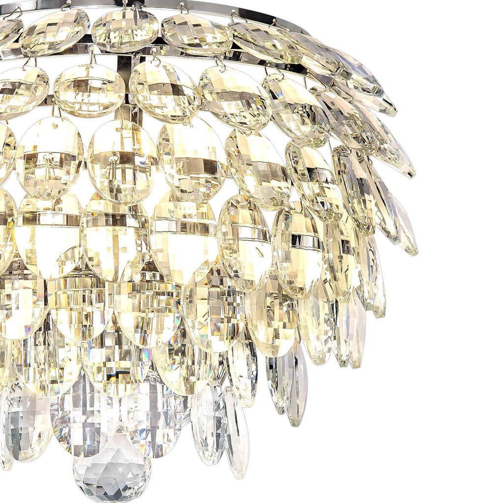 IL32828 Coniston Wall Lamp 2 Light E14 Polished Chrome/Crystal