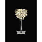IL32834 Coniston Table Lamp 2 Light E14 Polished Chrome/Crystal