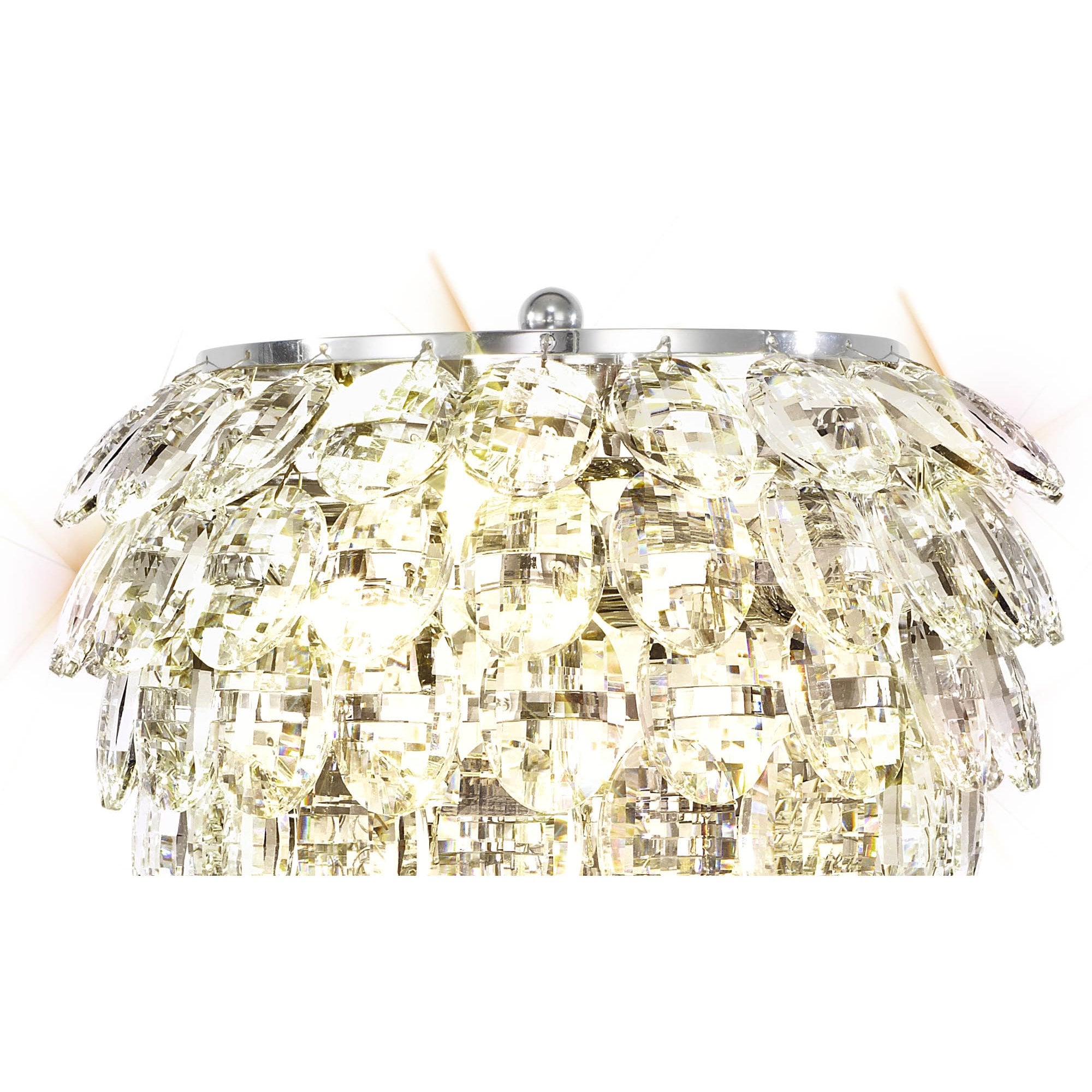 IL32834 Coniston Table Lamp 2 Light E14 Polished Chrome/Crystal