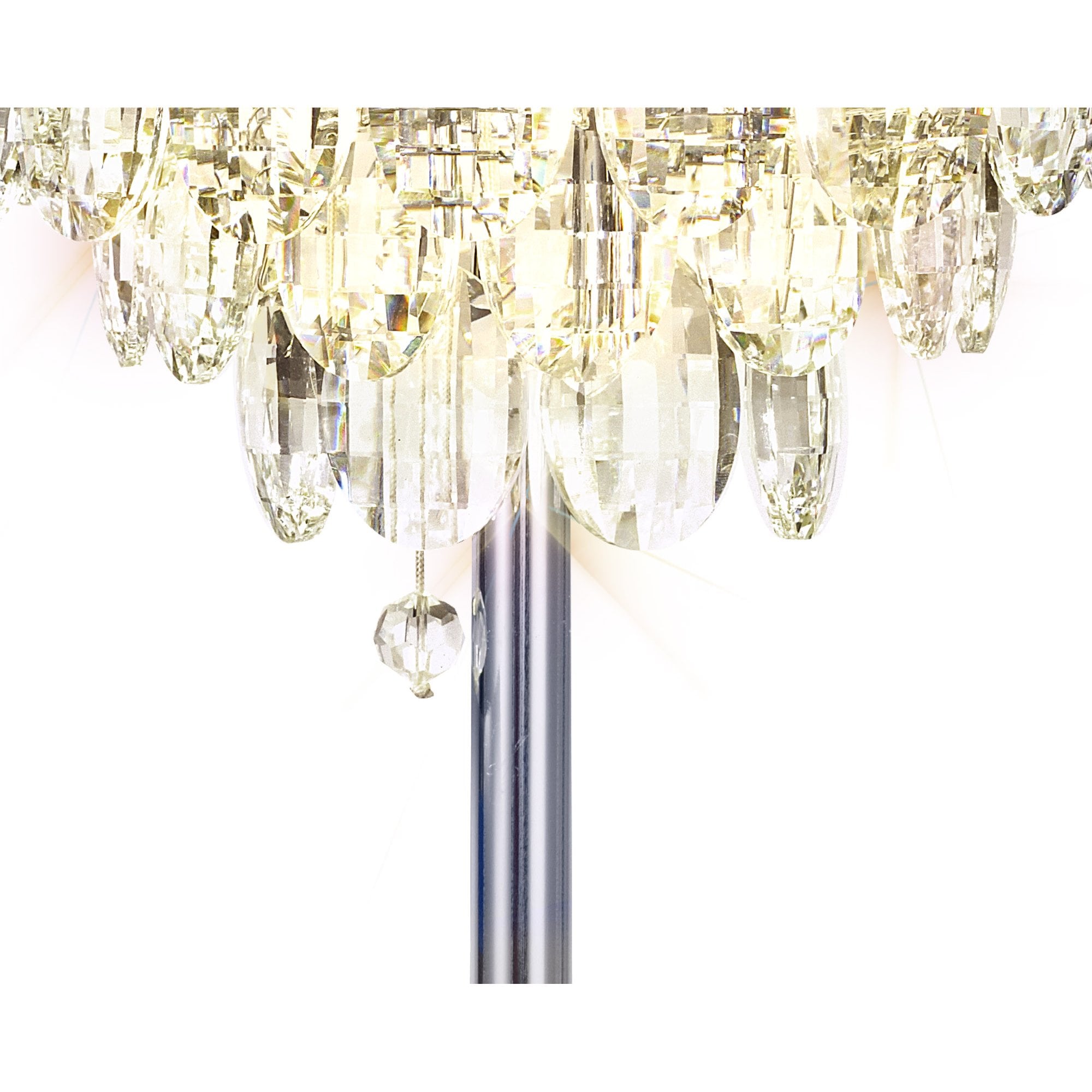 IL32834 Coniston Table Lamp 2 Light E14 Polished Chrome/Crystal