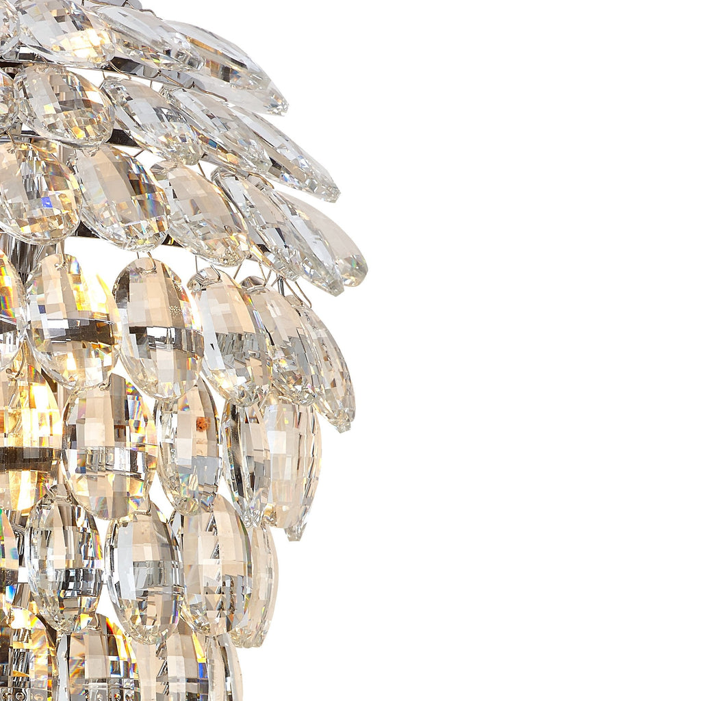 IL32910 Coniston Tall Wall Lamp 4 Light E14 Polished Chrome/Crystal