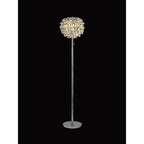 IL32835 Coniston Floor Lamp 3 Light E14 Polished Chrome/Crystal