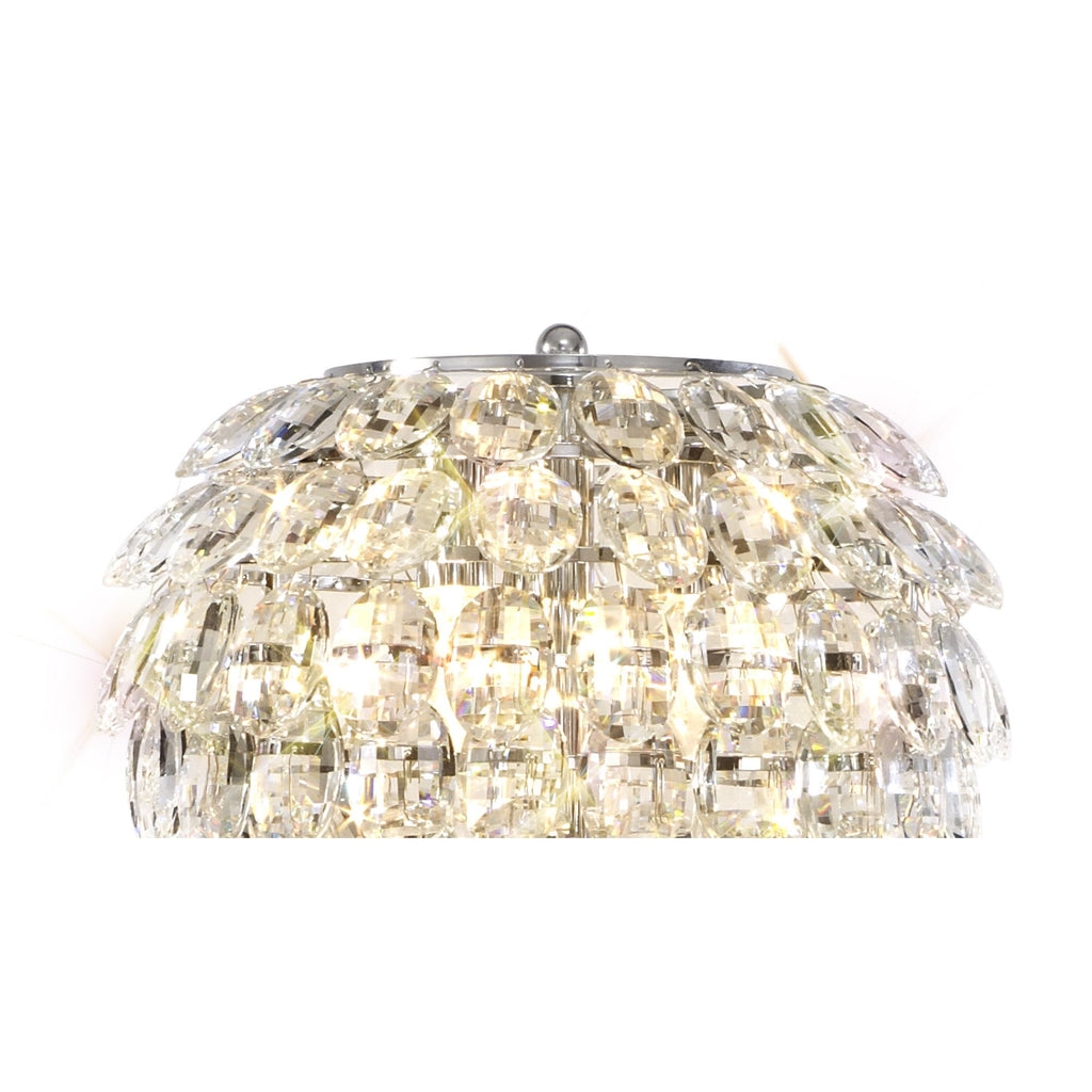 IL32835 Coniston Floor Lamp 3 Light E14 Polished Chrome/Crystal
