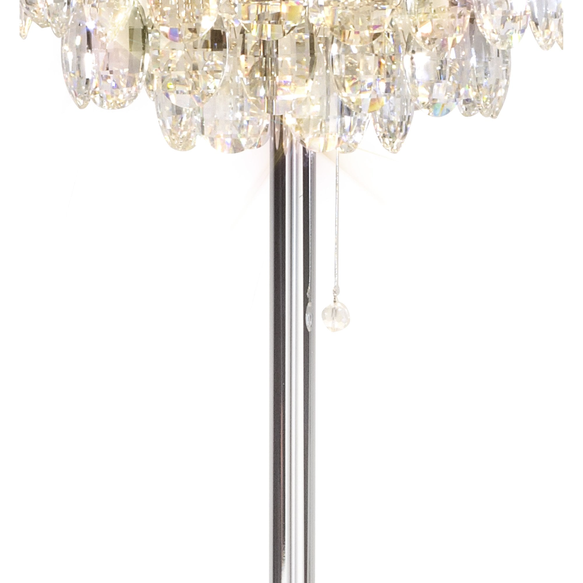 IL32835 Coniston Floor Lamp 3 Light E14 Polished Chrome/Crystal