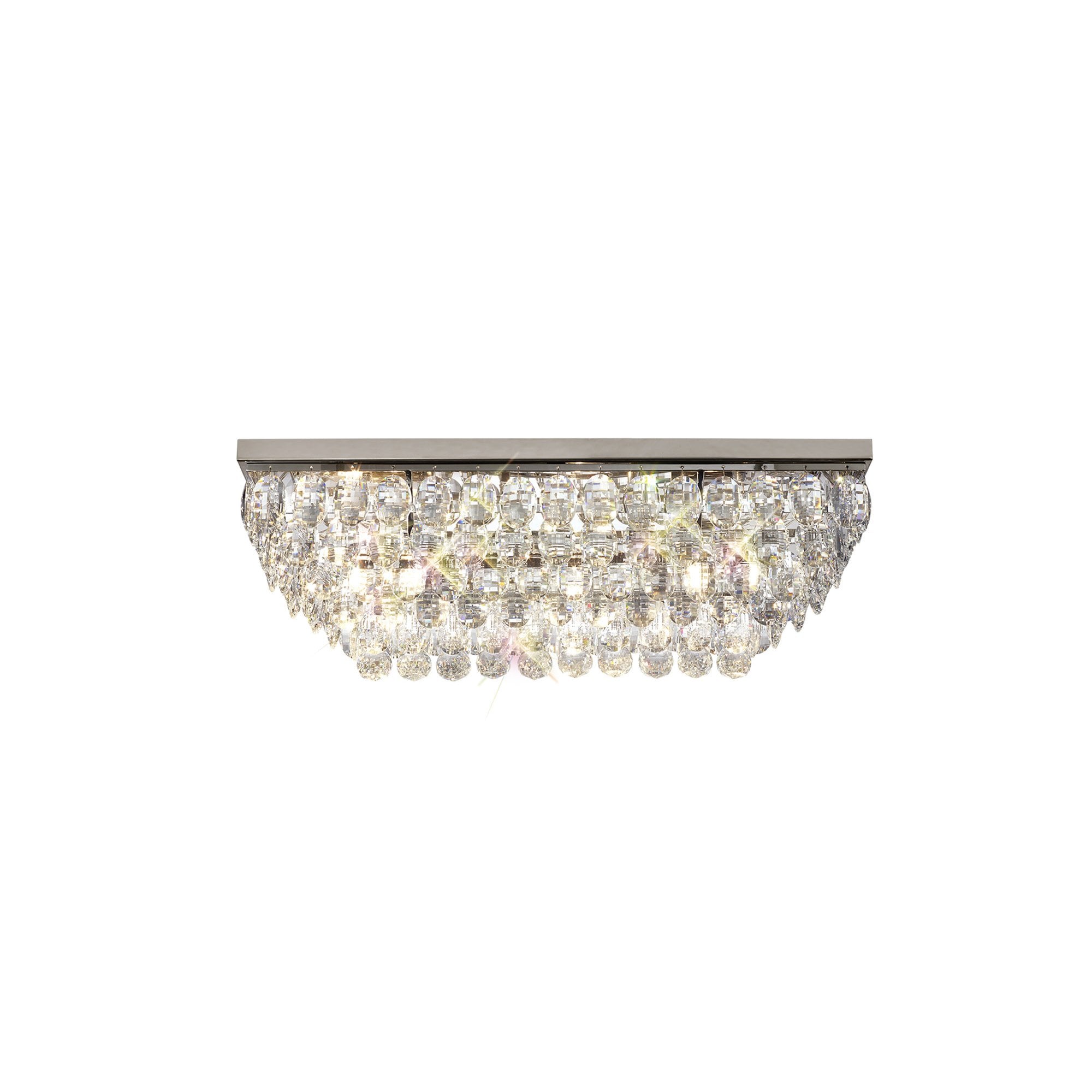 IL32824 Coniston Linear Flush Ceiling 5 Light E14 Polished Chrome/Crystal