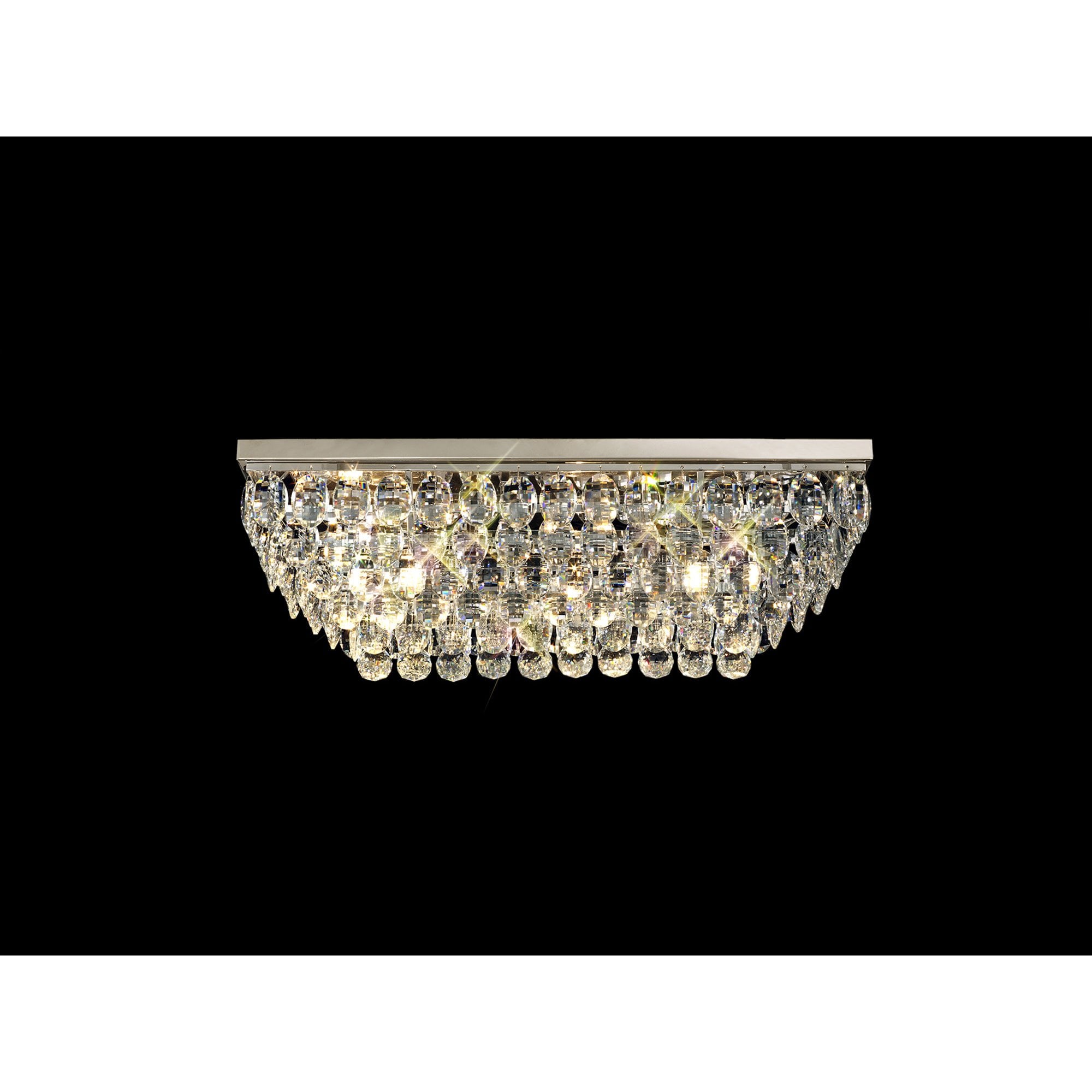 IL32824 Coniston Linear Flush Ceiling 5 Light E14 Polished Chrome/Crystal