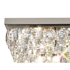 IL32824 Coniston Linear Flush Ceiling 5 Light E14 Polished Chrome/Crystal