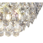 IL32824 Coniston Linear Flush Ceiling 5 Light E14 Polished Chrome/Crystal