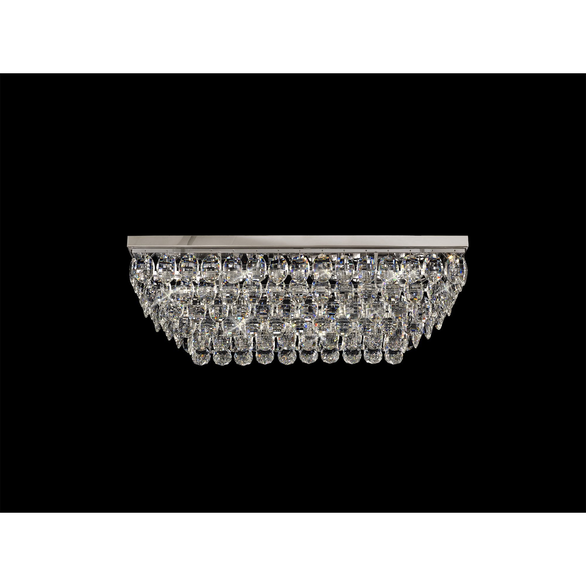 IL32824 Coniston Linear Flush Ceiling 5 Light E14 Polished Chrome/Crystal