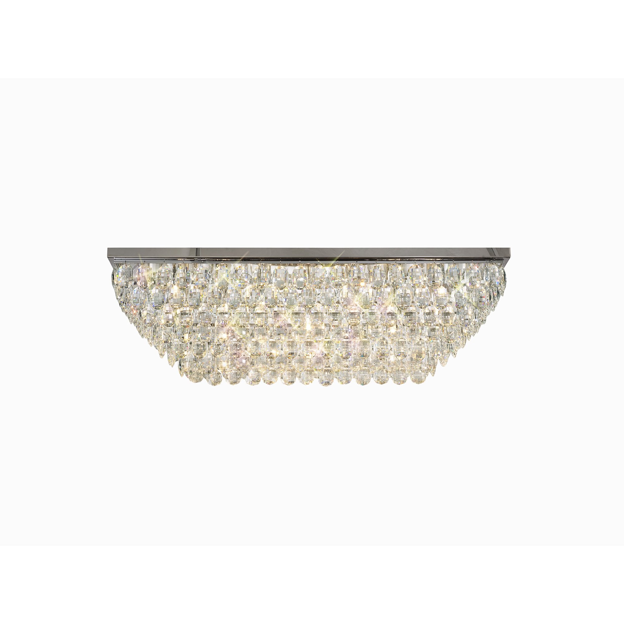 IL32825 Coniston Linear Flush Ceiling 11 Light E14 Polished Chrome/Crystal