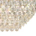 IL32825 Coniston Linear Flush Ceiling 11 Light E14 Polished Chrome/Crystal