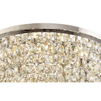 IL32815 Coniston Flush Ceiling 15 Light E14 Polished Chrome/Crystal
