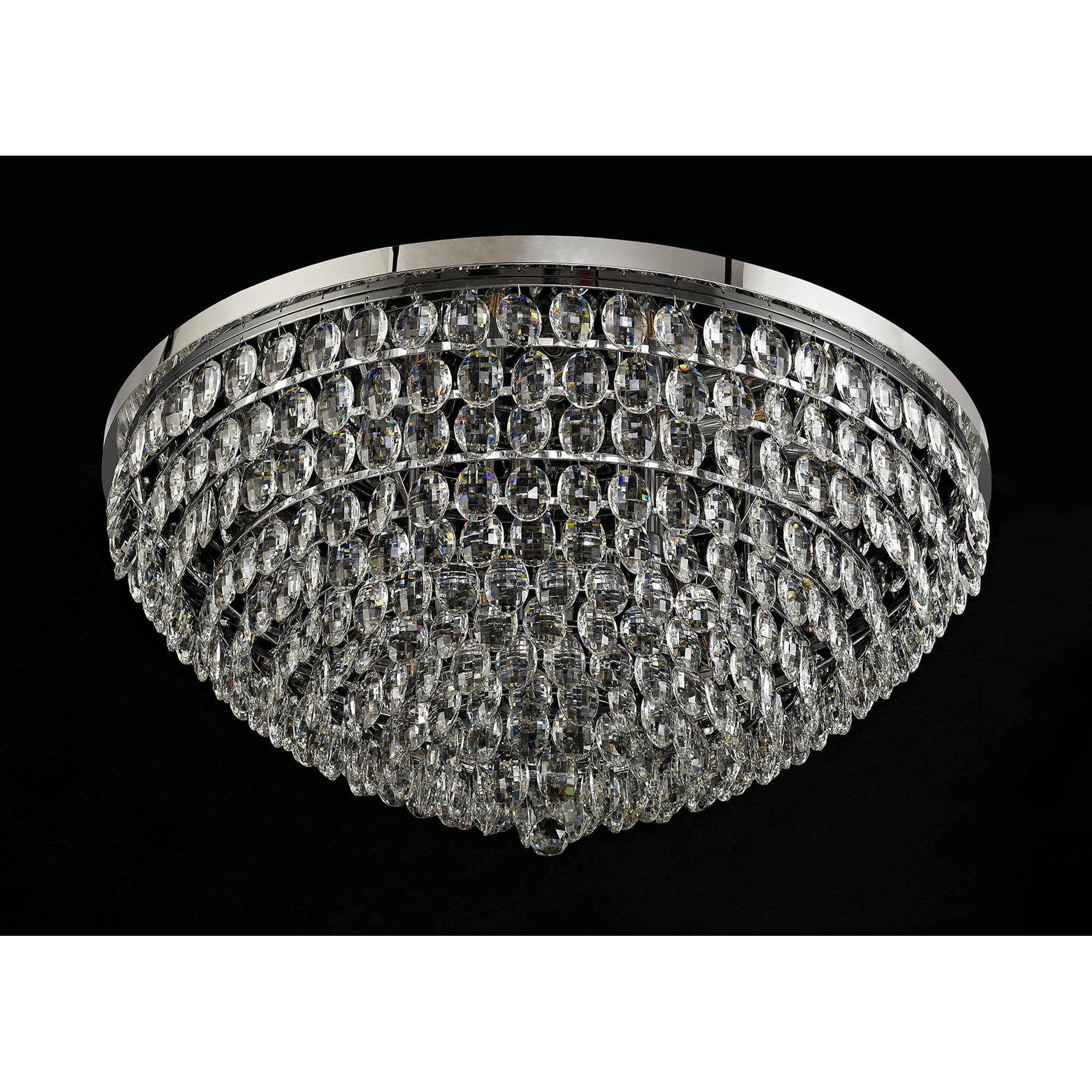 IL32815 Coniston Flush Ceiling 15 Light E14 Polished Chrome/Crystal