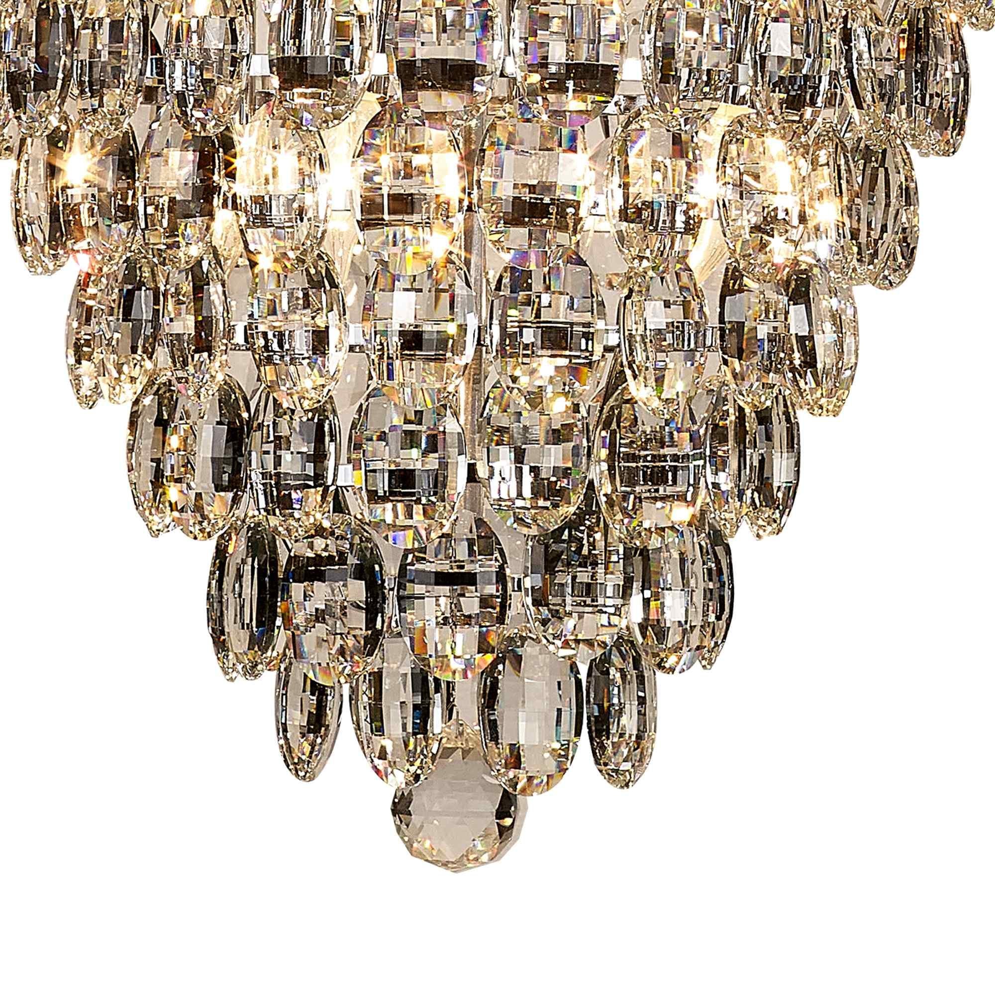 IL32846 Coniston Acorn Pendant 16 Light E14 Polished Chrome/Crystal