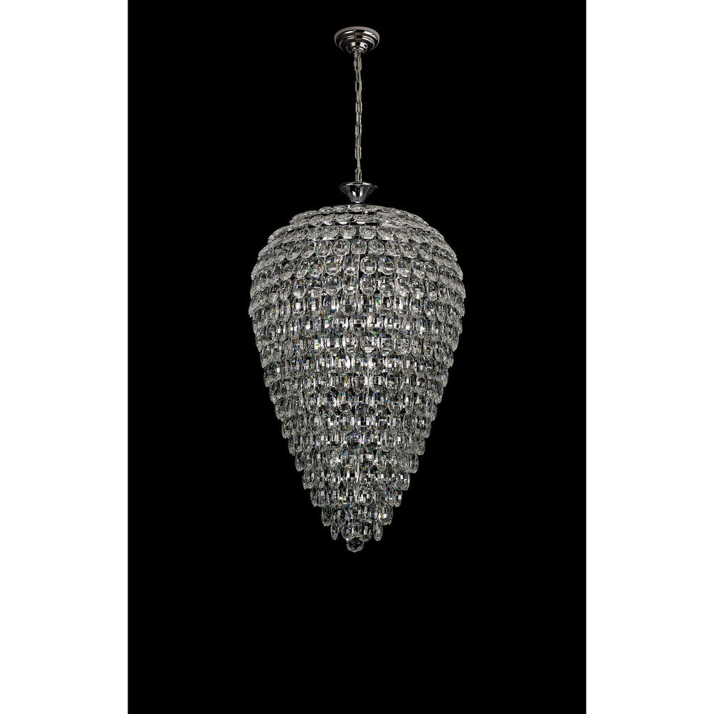 IL32846 Coniston Acorn Pendant 16 Light E14 Polished Chrome/Crystal