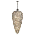 IL32847 Coniston Tall Acorn Pendant 20 Light E14 Polished Chrome/Crystal