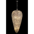 IL32847 Coniston Tall Acorn Pendant 20 Light E14 Polished Chrome/Crystal