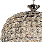 IL32847 Coniston Tall Acorn Pendant 20 Light E14 Polished Chrome/Crystal
