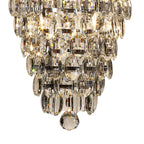 IL32847 Coniston Tall Acorn Pendant 20 Light E14 Polished Chrome/Crystal