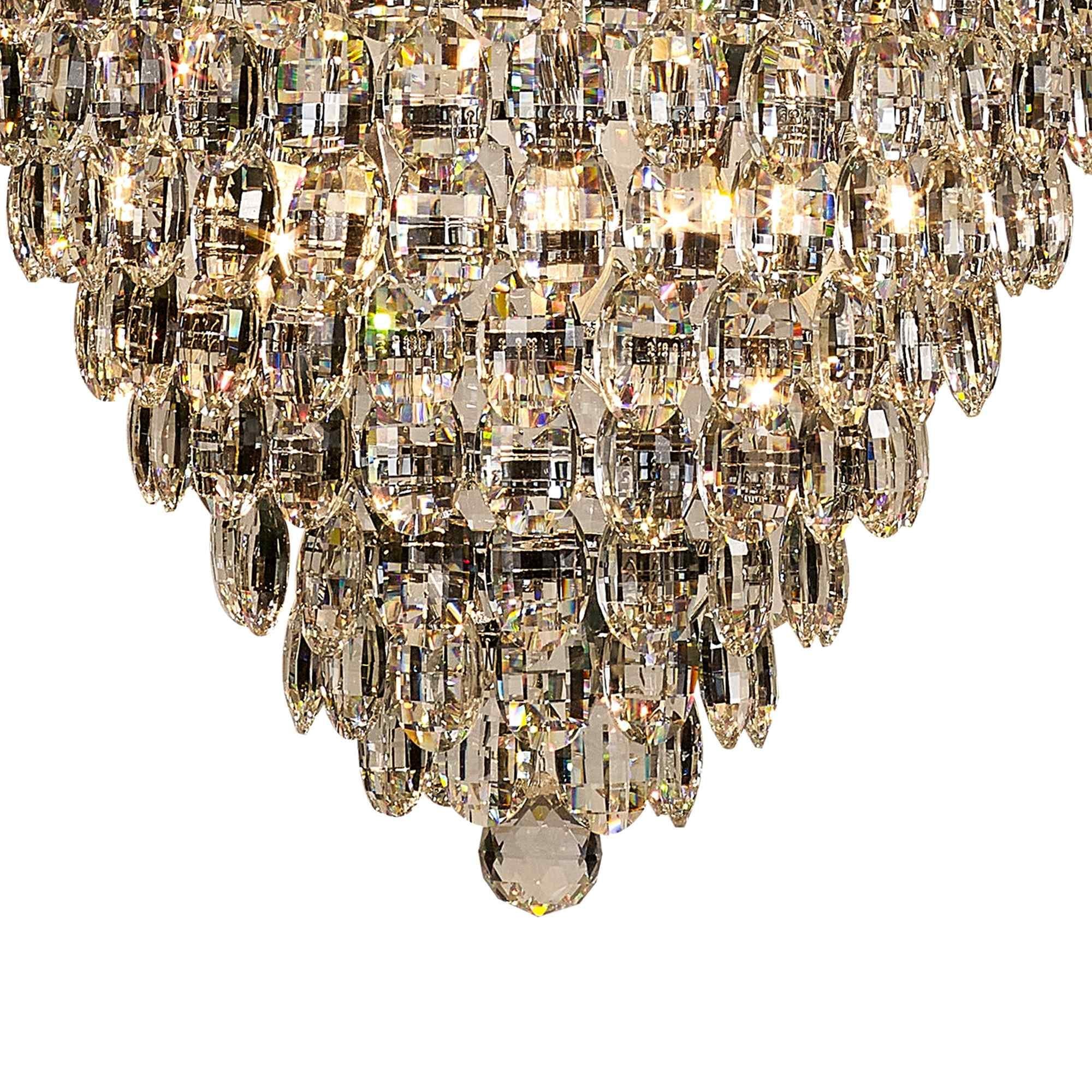 IL32848 Coniston Acorn Pendant 25 Light E14 Polished Chrome/Crystal
