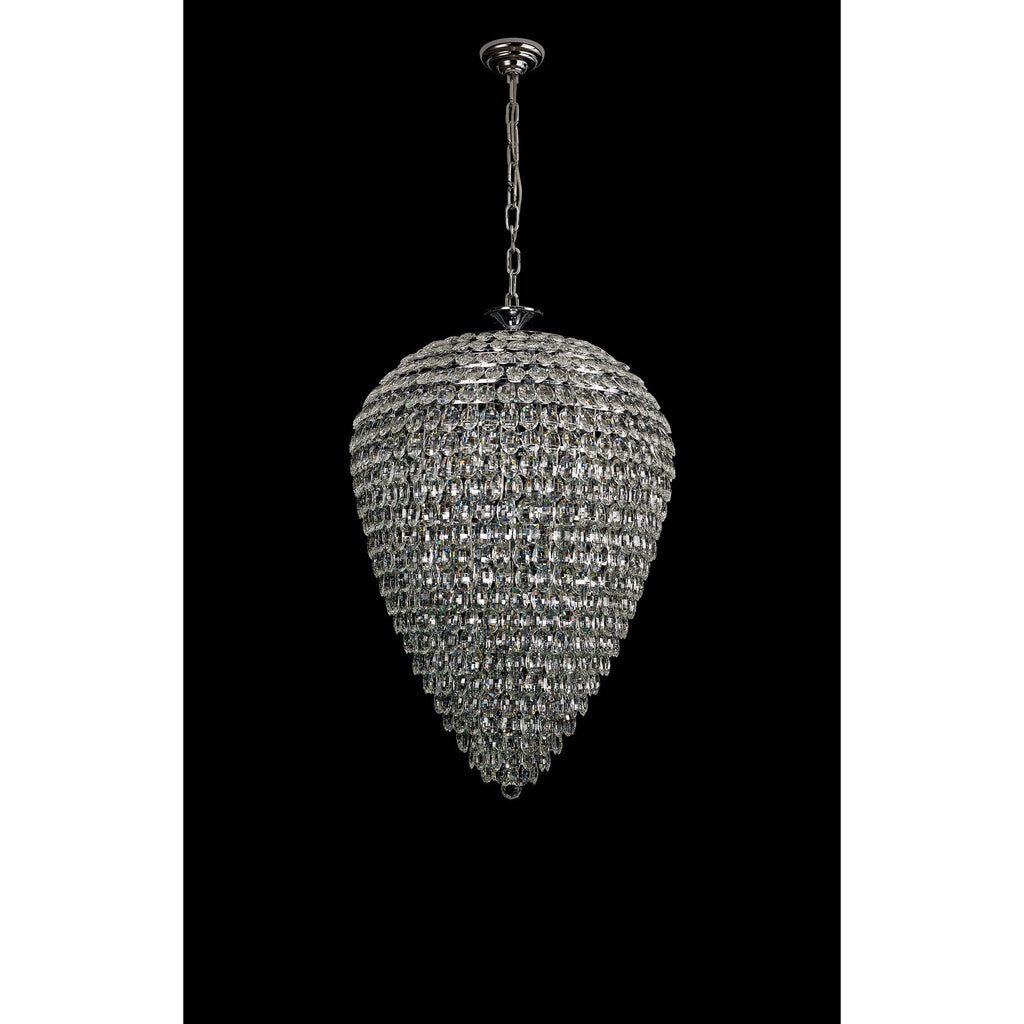 IL32848 Coniston Acorn Pendant 25 Light E14 Polished Chrome/Crystal