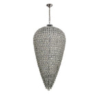 IL32849 Coniston Tall Acorn Pendant 30 Light E14 Polished Chrome/Crystal