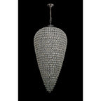 IL32849 Coniston Tall Acorn Pendant 30 Light E14 Polished Chrome/Crystal