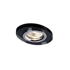 IL30808BL Crystal Downlight Oval Rim Only Black Cut Out: 62mm