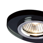 IL30808BL Crystal Downlight Oval Rim Only Black Cut Out: 62mm