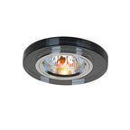 IL30806BL Crystal Downlight Shallow Round Rim Only Black Cut Out: 62mm