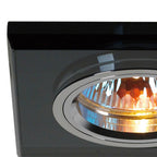 IL30817BL Crystal Downlight Shallow Square Rim Only Black Cut Out: 62mm