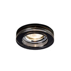 IL30821BL Crystal Downlight Deep Round Rim Only Black Cut Out: 62mm