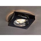 IL30822BL Crystal Downlight Deep Square Rim Only Black Cut Out: 62mm