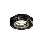 IL30823BL Crystal Downlight Deep Octagonal Rim Only Black Cut Out: 62mm