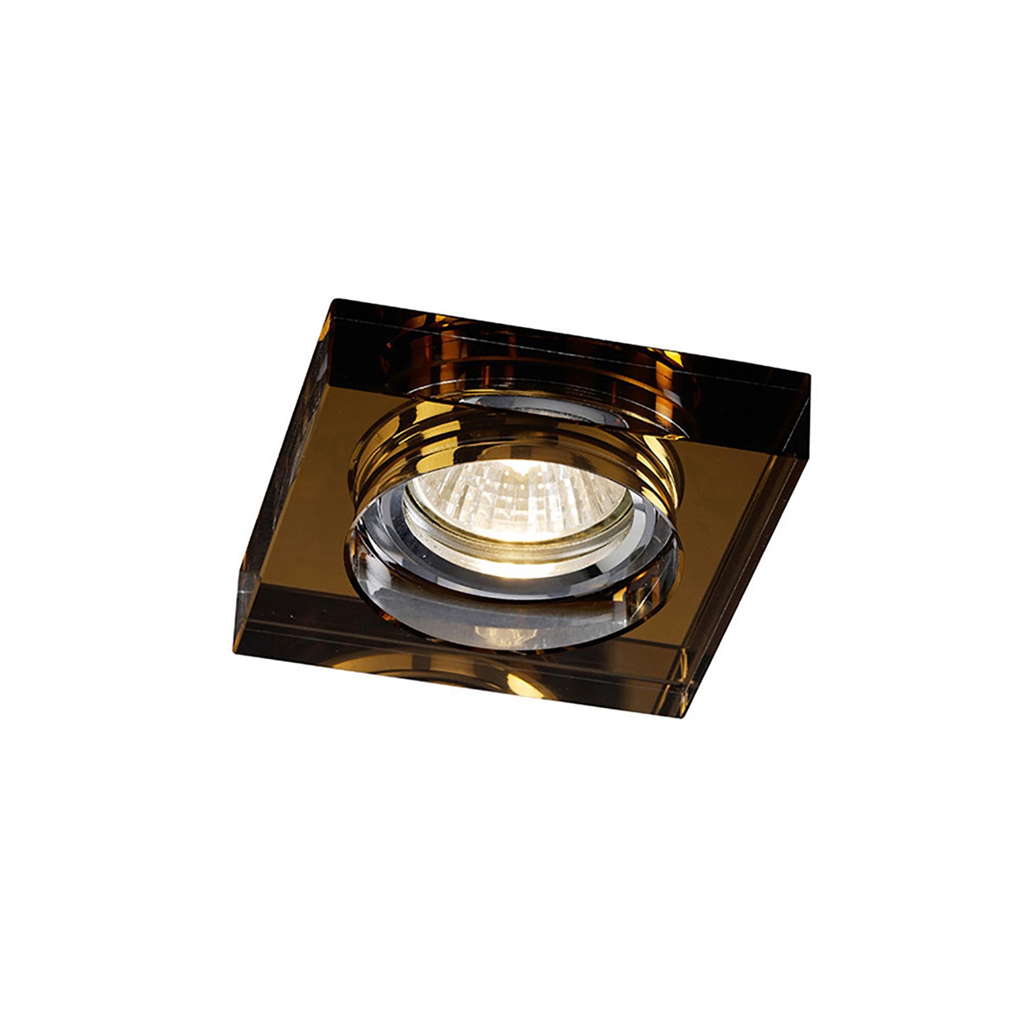 IL30822BZ Crystal Downlight Deep Square Rim Only Bronze Cut Out: 62mm