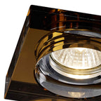 IL30822BZ Crystal Downlight Deep Square Rim Only Bronze Cut Out: 62mm