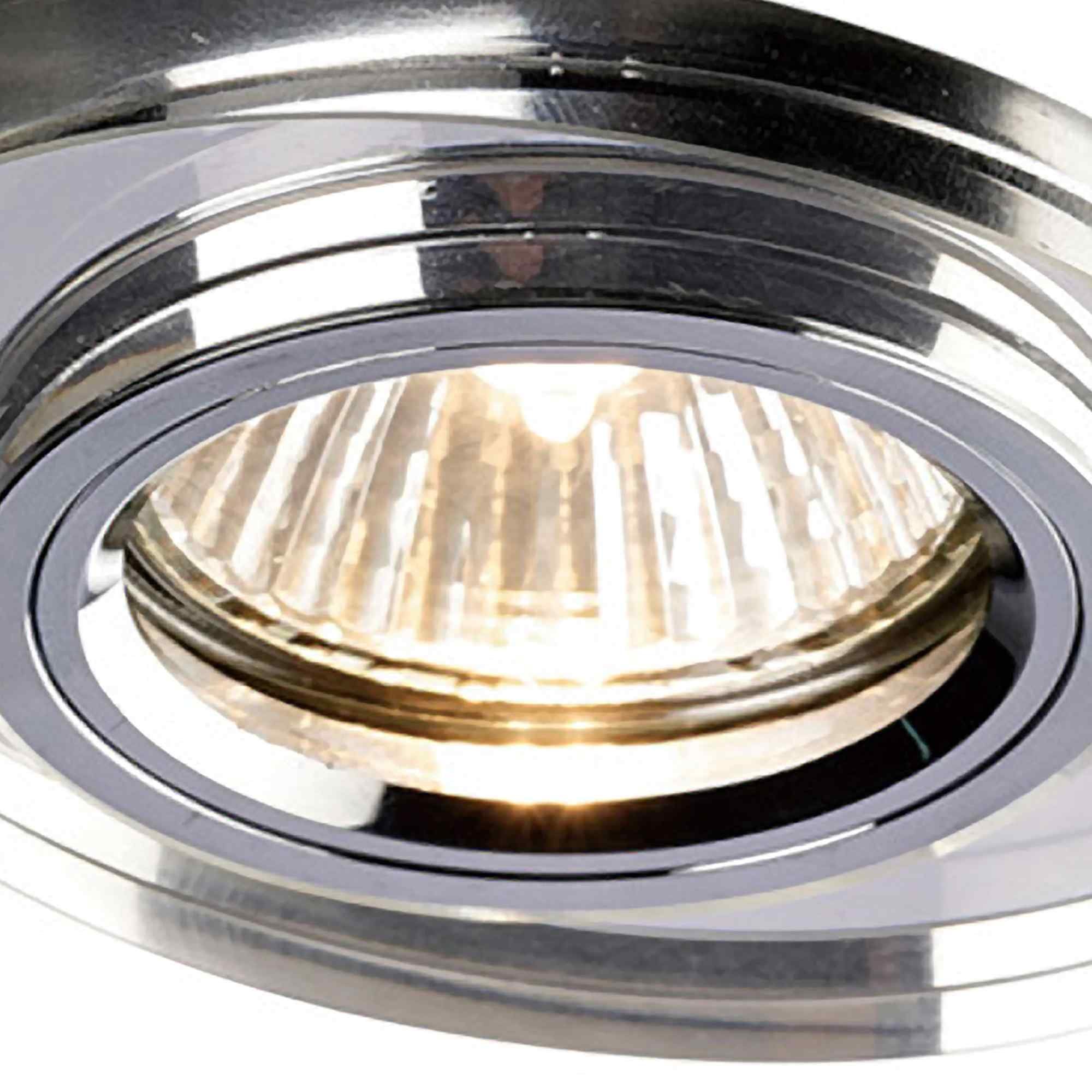 IL30808CH Crystal Downlight Oval Rim Only Clear Cut Out: 62mm