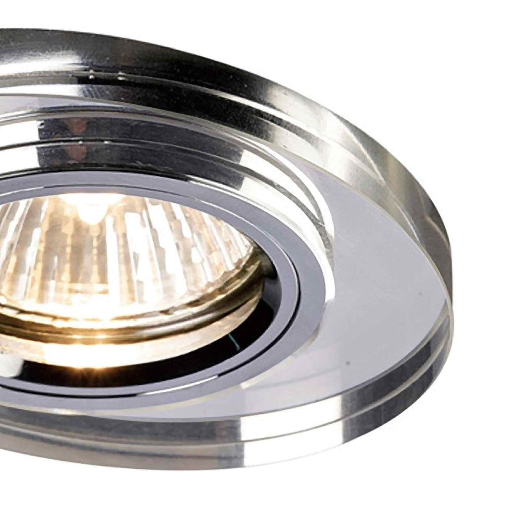 IL30808CH Crystal Downlight Oval Rim Only Clear Cut Out: 62mm