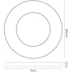 IL30806CH Crystal Downlight Shallow Round Rim Only Clear Cut Out: 62mm