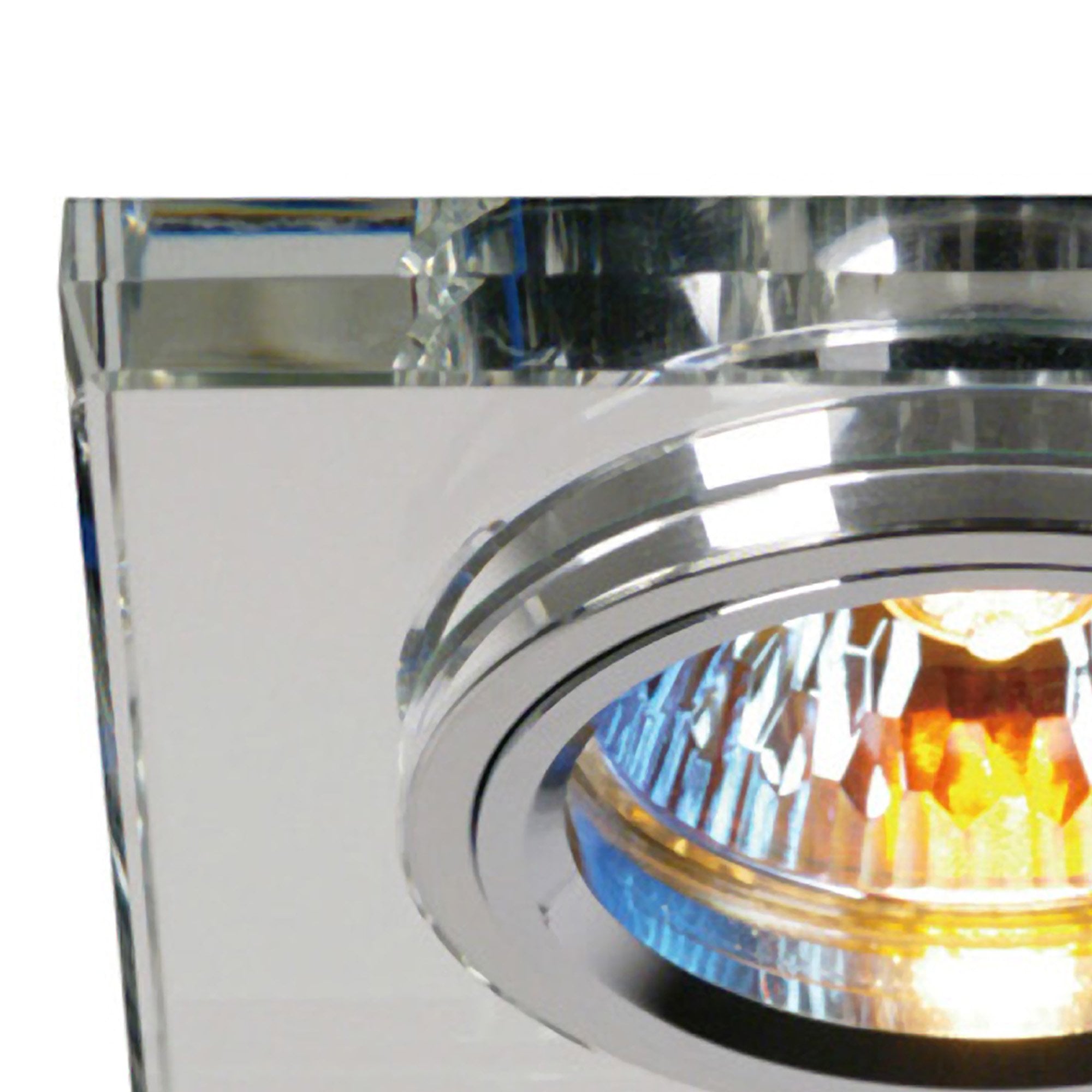 IL30817CH Crystal Downlight Shallow Square Rim Only Clear Cut Out: 62mm