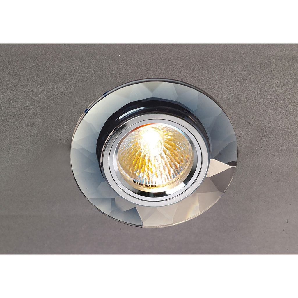 IL30816CH Crystal Downlight Chamfered Round Rim Only Clear Cut Out: 62mm