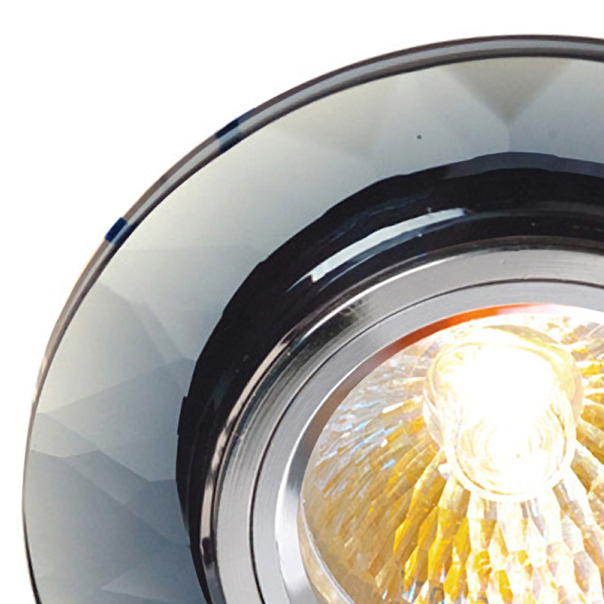 IL30816CH Crystal Downlight Chamfered Round Rim Only Clear Cut Out: 62mm