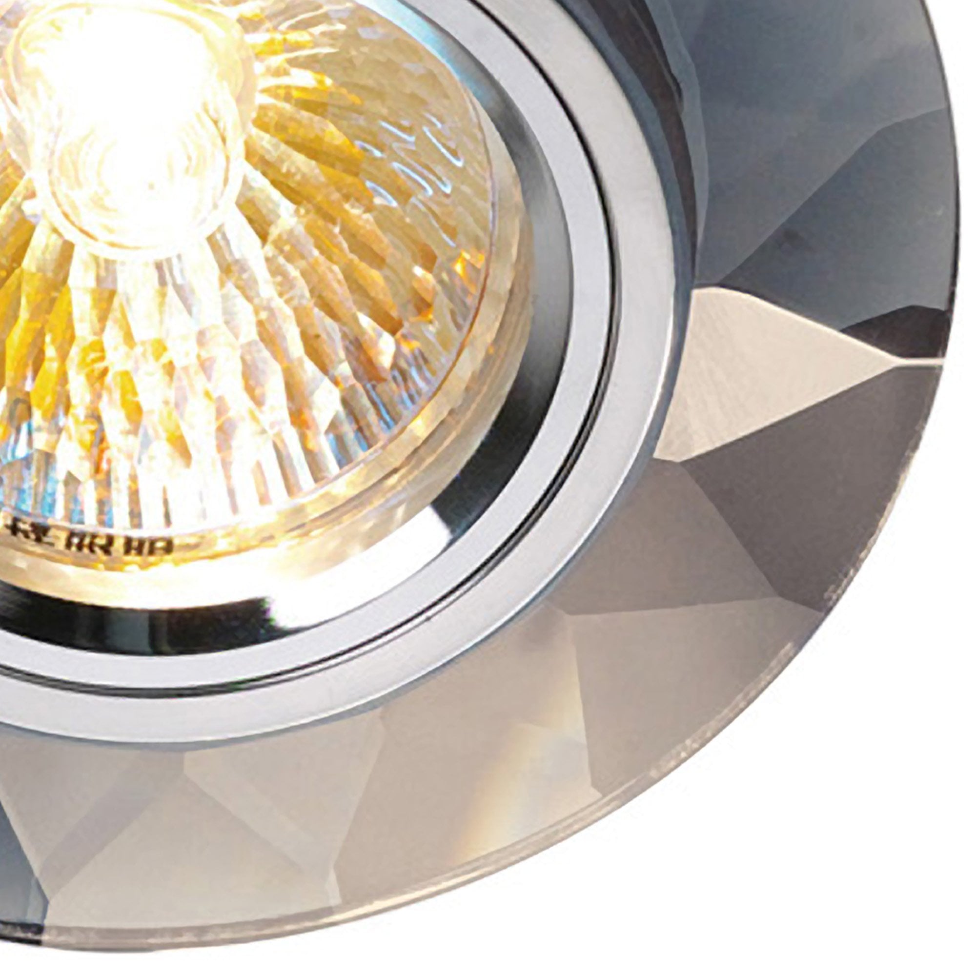IL30816CH Crystal Downlight Chamfered Round Rim Only Clear Cut Out: 62mm