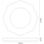 IL30814CH Crystal Downlight Octagonal Rim Only Clear Cut Out: 62mm