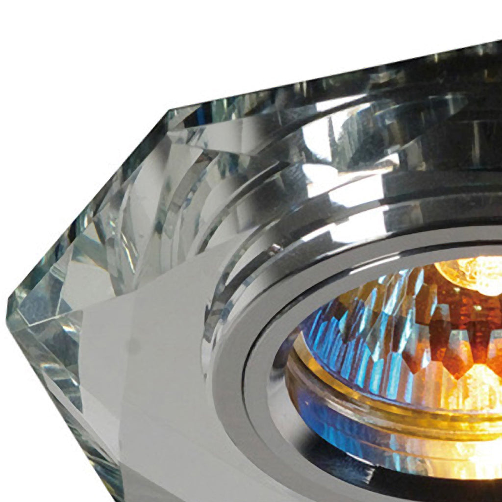 IL30814CH Crystal Downlight Octagonal Rim Only Clear Cut Out: 62mm