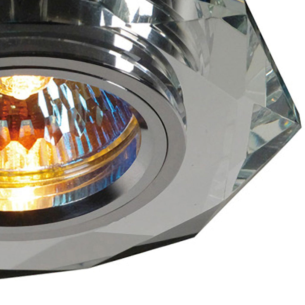 IL30814CH Crystal Downlight Octagonal Rim Only Clear Cut Out: 62mm